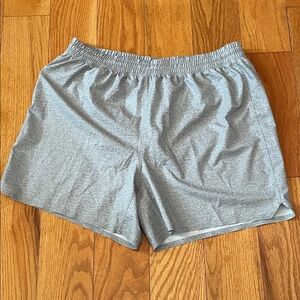 #19 All in Motion ultra Light weight Gray Performance swim Shorts LN